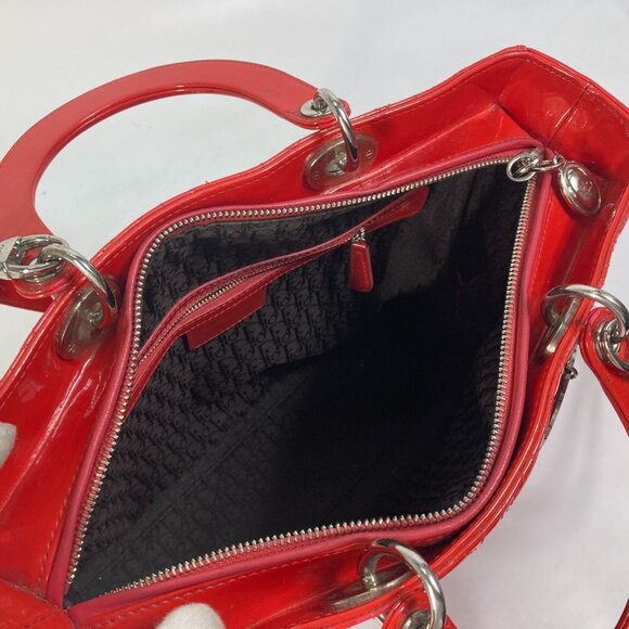 CHRISTIAN DIOR Red Shoulder Bag - Picture 13 of 14
